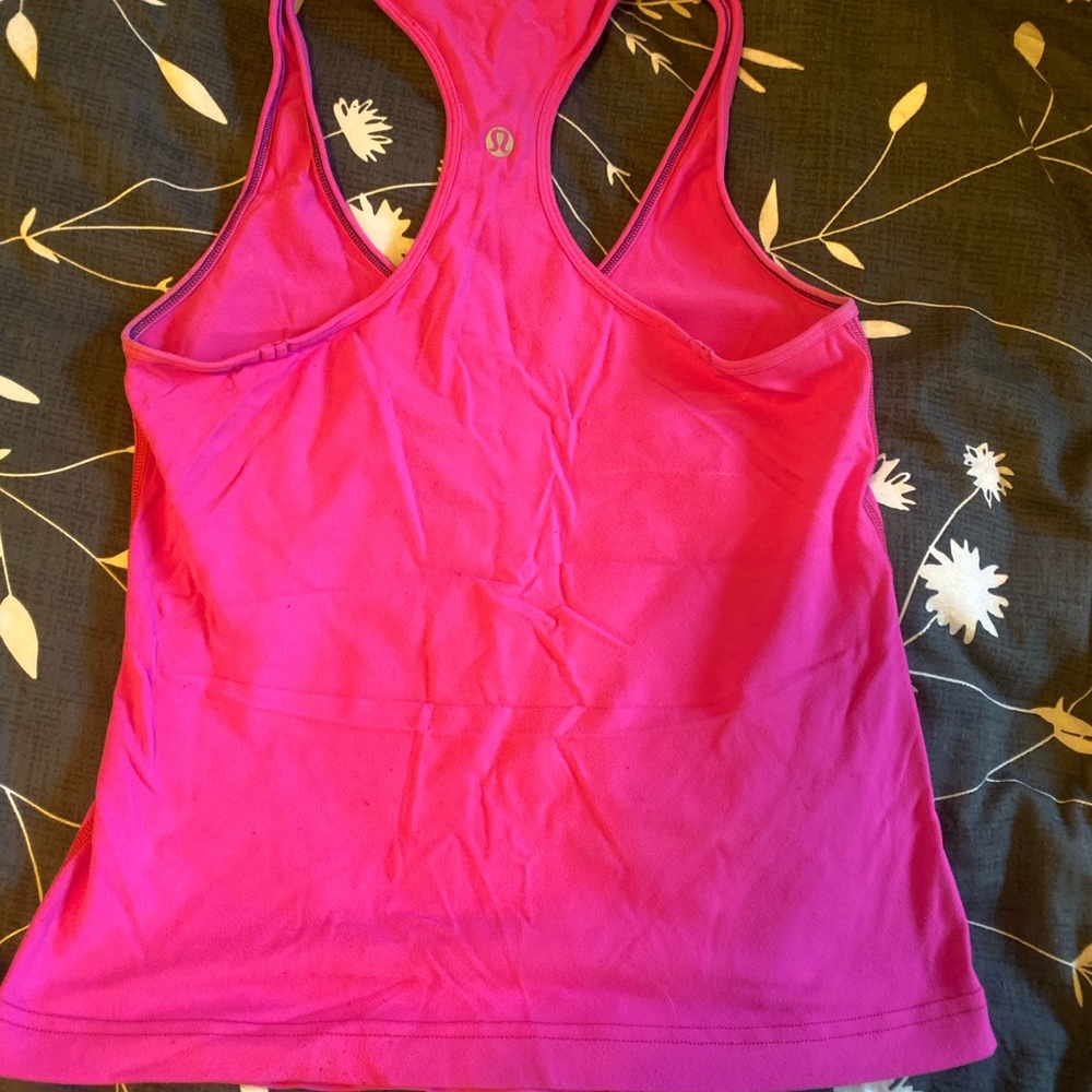 Lululemon pink tank top